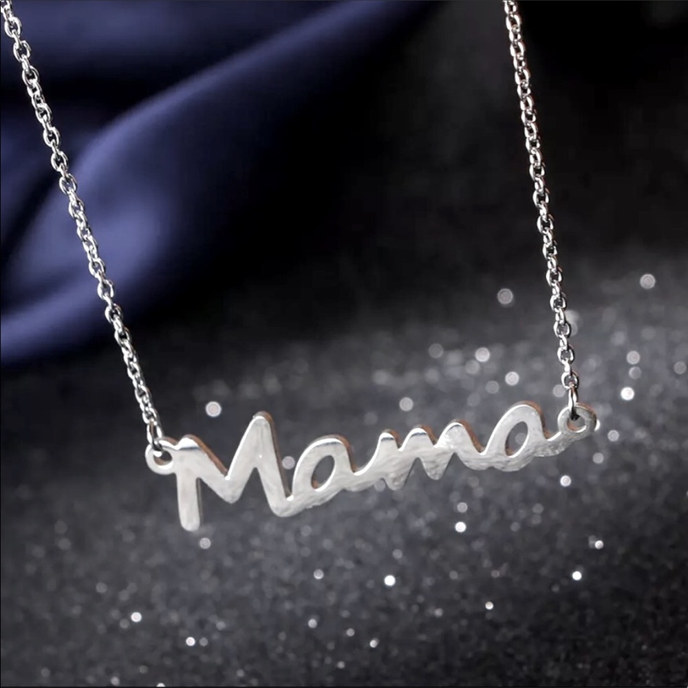 Sterling Silver MAMA necklace